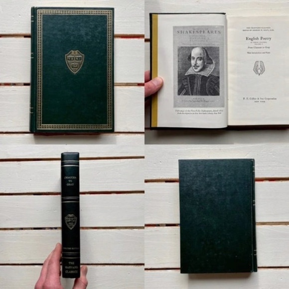 Harvard Classics | Set of 4 Poetry Hardcover Books | Chaucer to Whitman | 1930s - Picture 6 of 6